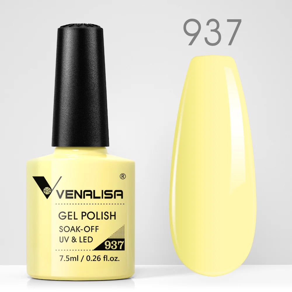VENALISA Nail Gel Polish Semi Permanent Gellack Nail Art Salon TPO Free Glitter 7.5ml Soak off Organic UV LED Nail Gel Varnish