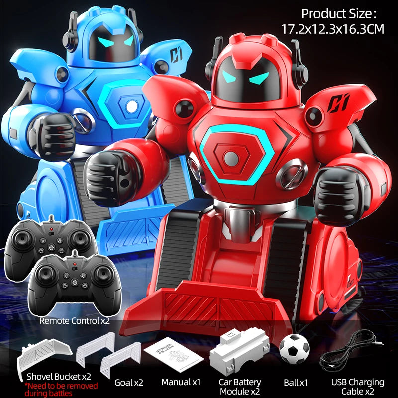 JJRC R30 RC Robot 2Pcs for Battle Football Remote Control Robot Parent-child Interactive RC Battle Robot Toy Gift for Kids