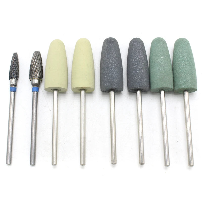 8Pcs/set HP Dental Resin Base Acrylic Polishing Burs Kit Drill Polisher Rotary Dentista Tool Dental Lab Instrument