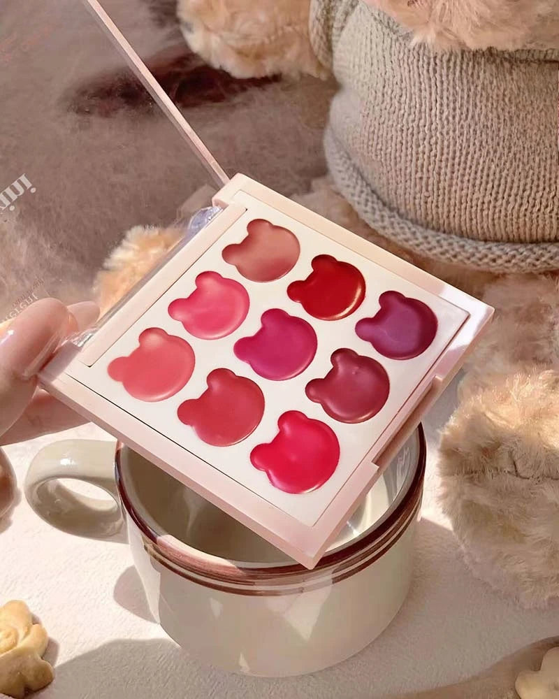 Purplish Orange Nine Colors Lip Mud Velvet Matte Lipstick Makeup Silky Mud Like Texture Lip Gloss Lips Cheeks Dual-use Cosmetics