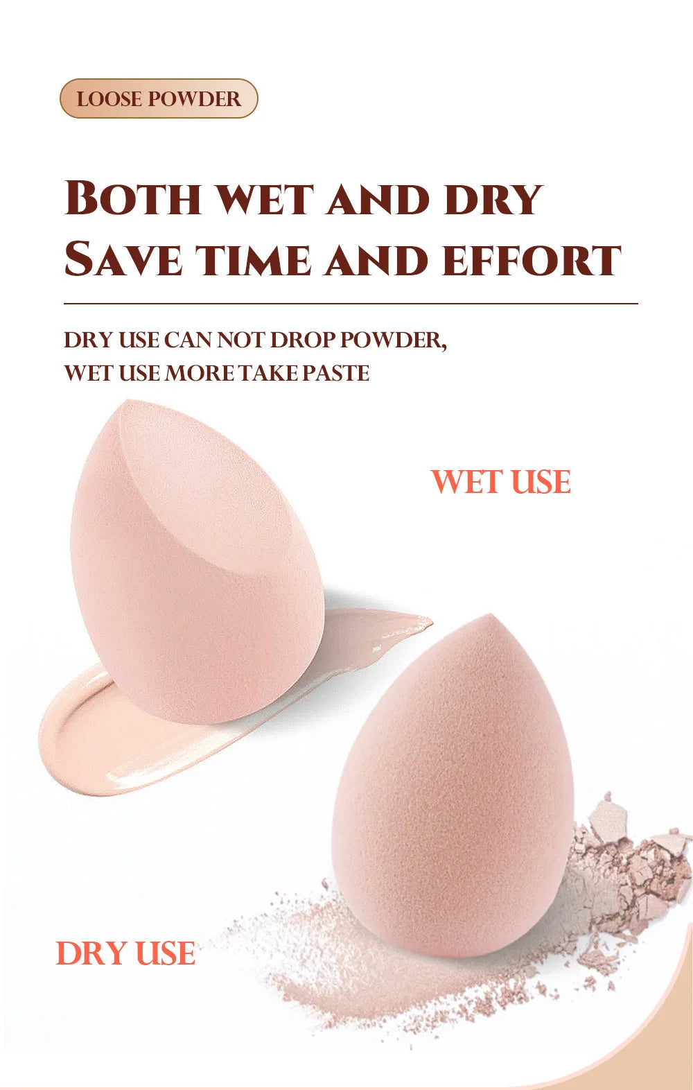 Makeup Base Set With 15ml Primer 30ml Matte Foundation 5g Loose Powder Puff For Smooth Flawless Skin Longwear