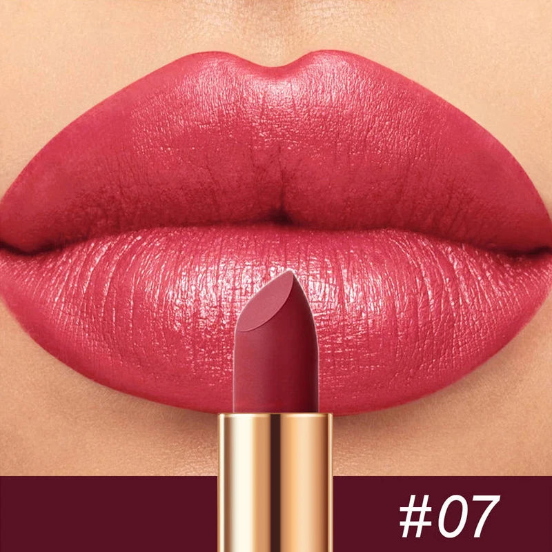 8-Colors Matte Lipstick Sexy Red Waterproof Lip Stick Long Lasting Smudge-free Classic Highly Pigmented Velvet Lip Tint Makeup