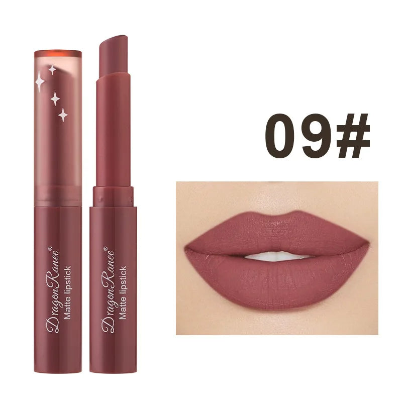 Nude Matte Lipstick Waterproof Nude Pink Lip Sticks Not Fading Sexy Red Velvet Lipsticks for Women Make Up Lasting Lip Cosmetics