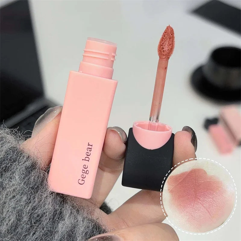 Dream Love Heart Lipstick Velvet Matte Lip Mud Clay Lip Gloss Liquid Lip Tint Cream Pigment Long Lasting Silky Lips Cosmetics