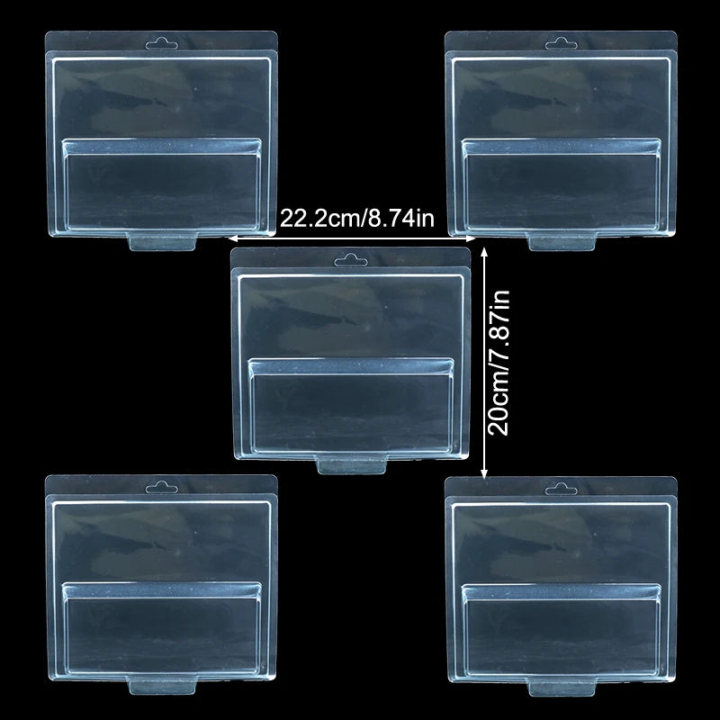 5/10PCS Car Toy Transparent Display Case Hotwheels Protective Shell Boulevard Team Transport Model Card Board Collect Boys Gift