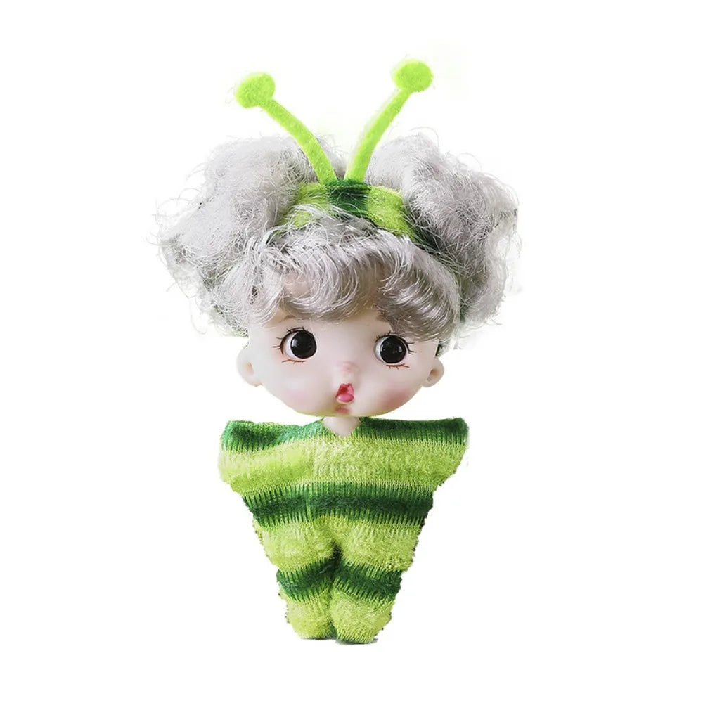 Cute Smile Baby Series Rebirth Doll Cute 8 Inch Mini Doll Animal Pattern Clothes Children's Toy Toy Figurine Birthday Gift