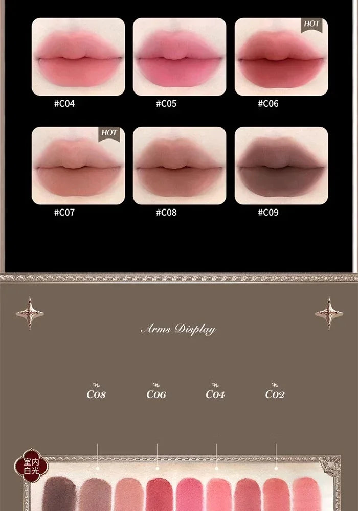 Flower Knows Little Angel Velvet Matte Lipstick Waterproof Long Lasting Soft Moisturizing Lip Gloss K Beauty Clean Girl Makeup