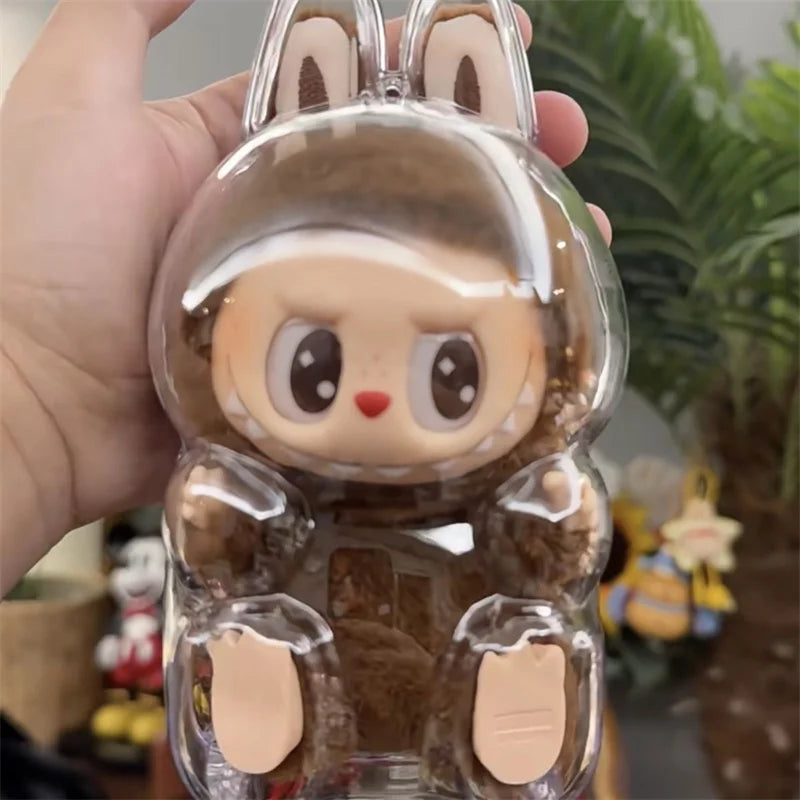 LABUBU Have A Seat Transparent Case Labubu Plastic Case Backpack Charms