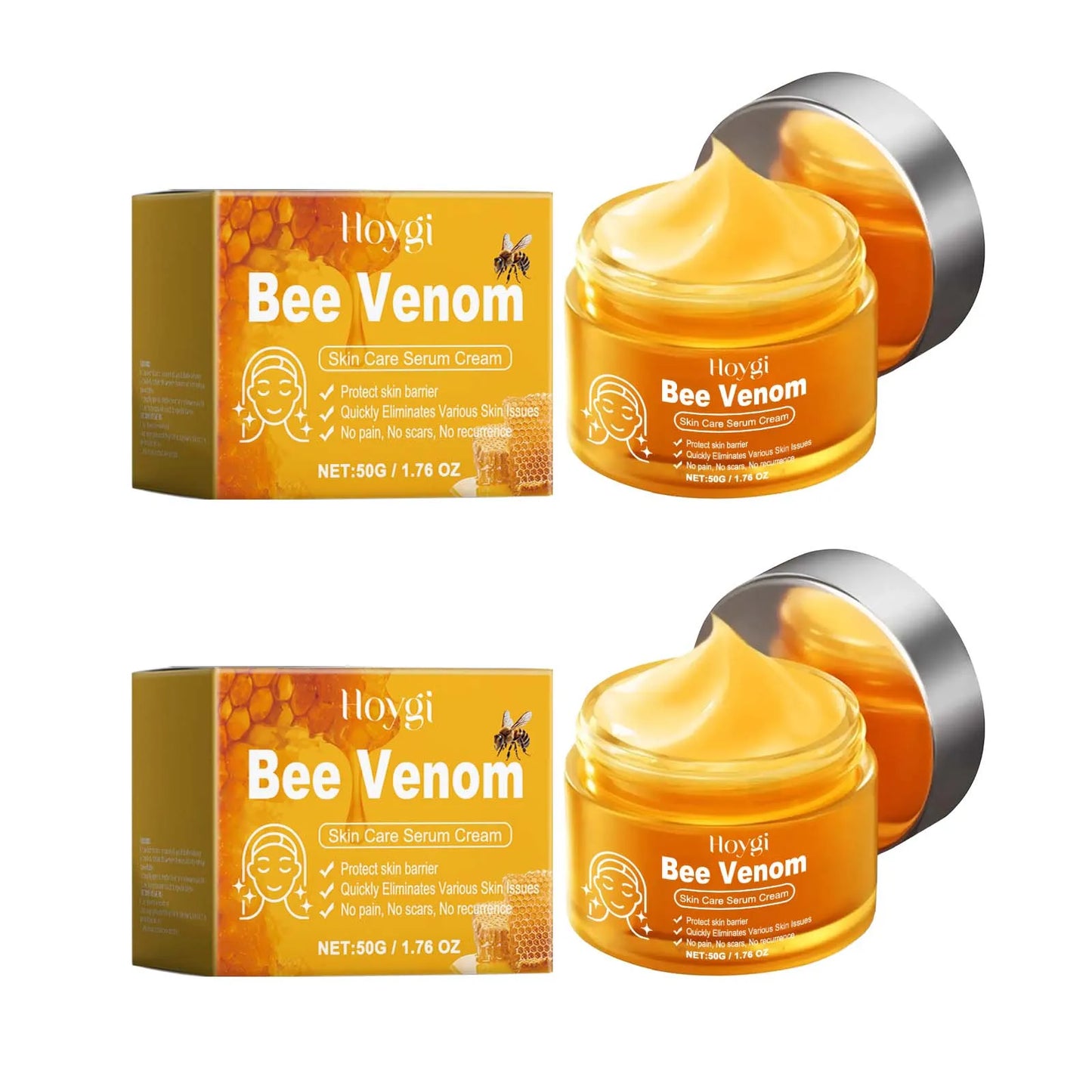 Bee Venom Skin Care Serum Cream Relieve Dry Skin Nourishing Skin Elastic Moisturizing Tightening Smoothing Brightening Cream