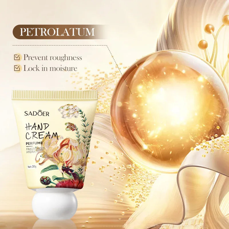 30g Garden perfume Hand Cream Plant Extract Moisturizing Flowers Nutrients Dry Crakced Repair Soft Whitening Oil Control Rose