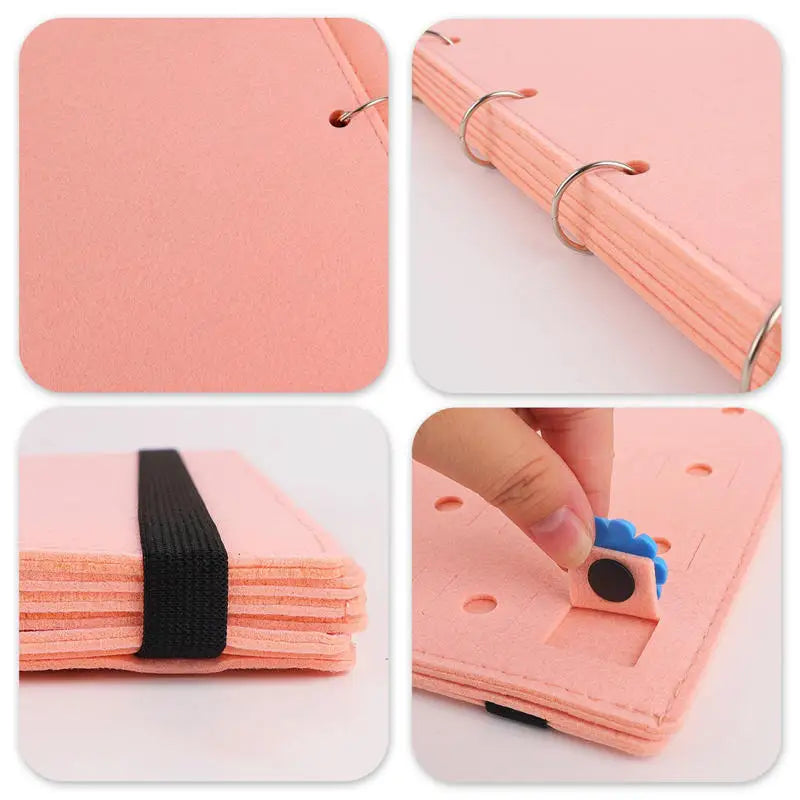 Pin Display Book Storage Pin Storage Case Practical Felt Pin Organizer Bag Protective Cover Brooch Earring Storage Holder Page