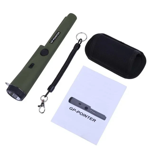 Professional Metal Detector Pointer Pinpoint Waterproof Handheld Metal Detector for Metal Coin Gold 360° Pinpoint Tip Side-scan