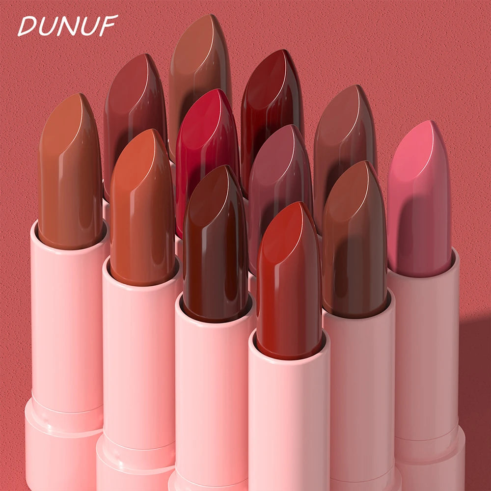 Red Brown Matte Lipstick Lip Liner Set Waterproof Long Lasting Hydrating Non Sticky Contour Lip Makeup