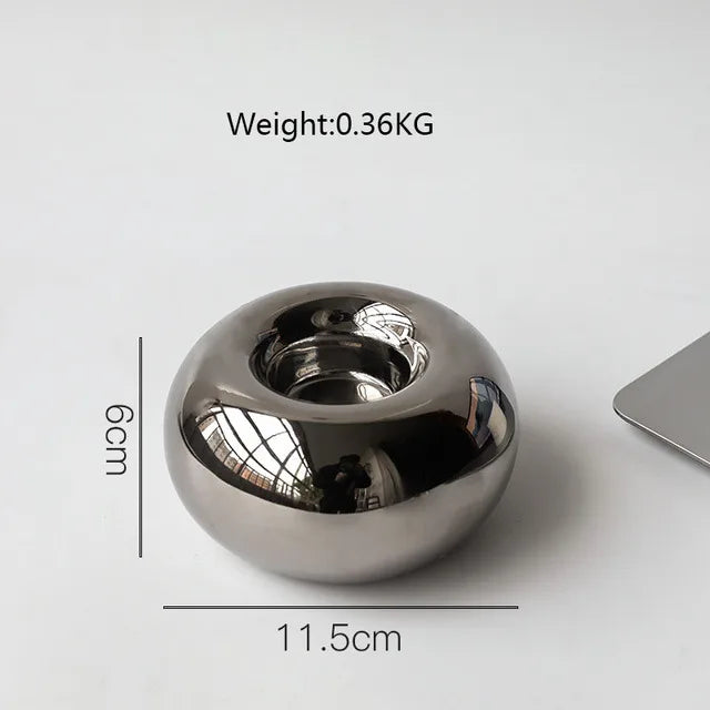 Nordic Ceramic Candlestick Holder White Candle Holders Candle Holder Wedding Table Living Room Home Ornament Decoration