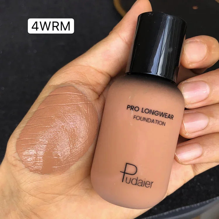 40ML Face Liquid Foundation Full Concealer Makeup Waterproof Base Brighten Whitening Cover Dark Circle Matte Foundation Cosmetic