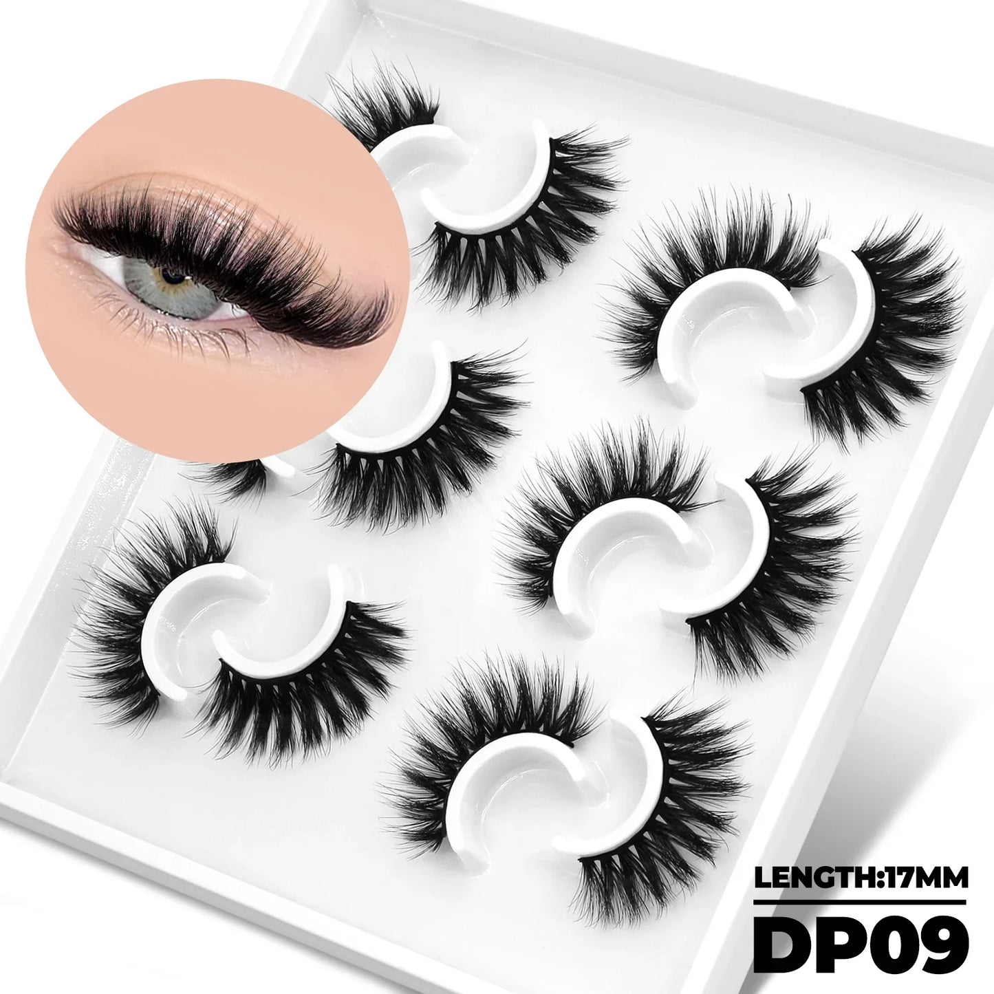 Veltrinay Fake Lashes 3D Mink Lashes Soft False Eyelashes Natural Thick Faux Mink Eyelashes Extention Makeup