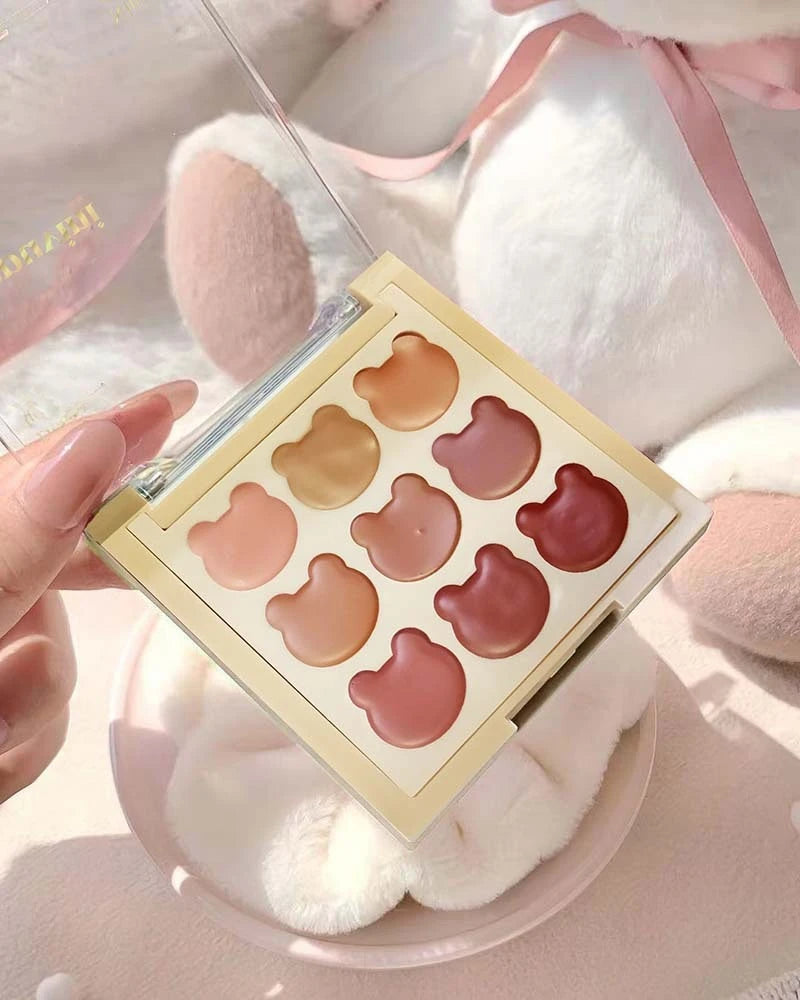 Purplish Orange Nine Colors Lip Mud Velvet Matte Lipstick Makeup Silky Mud Like Texture Lip Gloss Lips Cheeks Dual-use Cosmetics