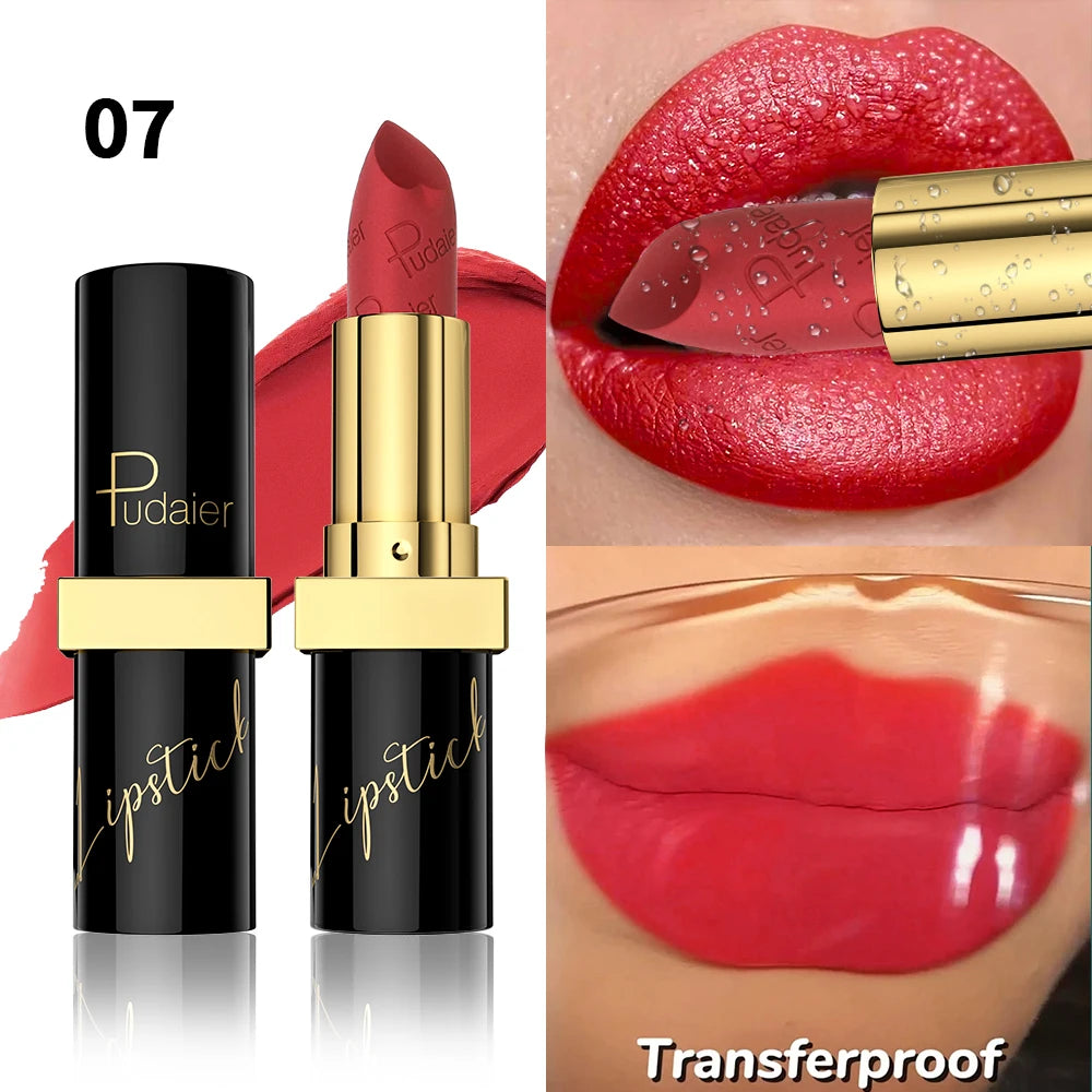 [Velvet Finish Matte Lipstick] Pudaier Long-Lasting, Waterproof Matte Lipstick - Soft Pink