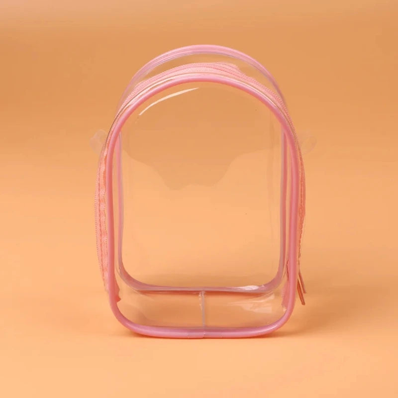 Labubu Transparent Display Bag Protector Case For 15/17cm Labubu V2 Sitting Party Pvc Storage Bag Doll Outfit Accessories