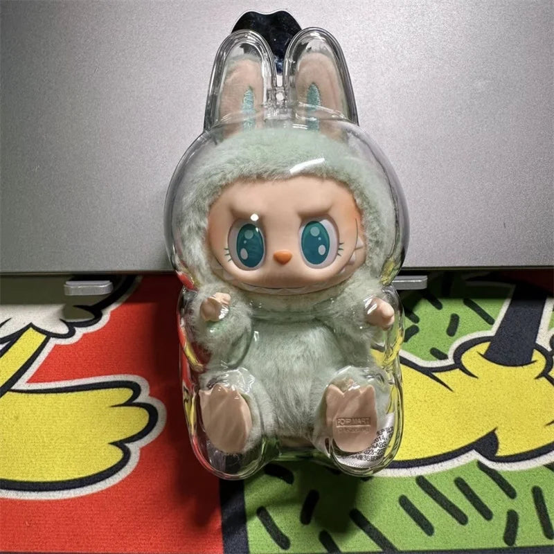 LABUBU Have A Seat Transparent Case Labubu Plastic Case Backpack Charms