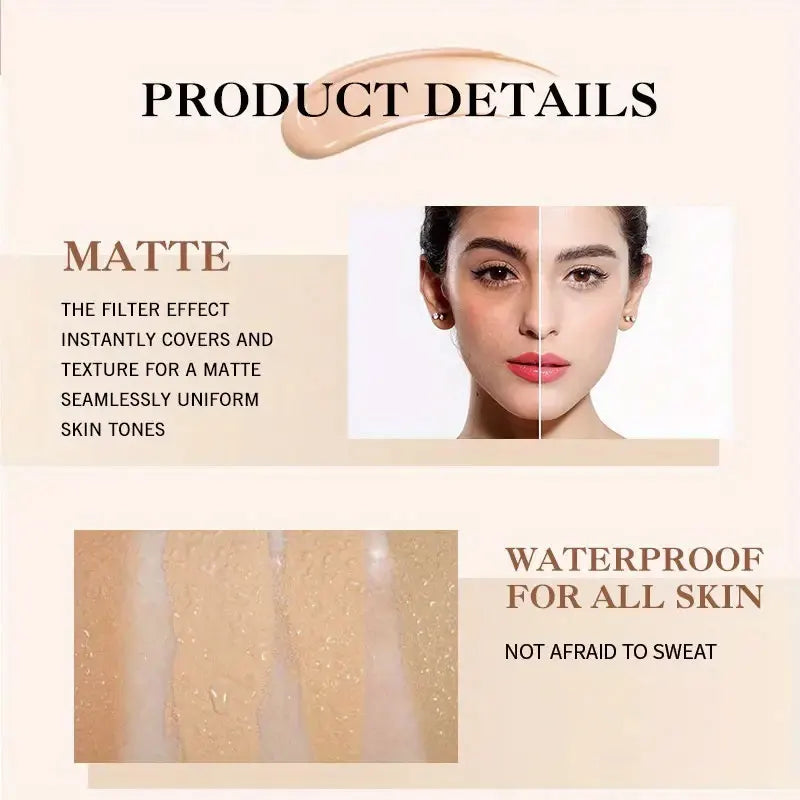 Perfect Fresh Matte Foundation Lightweight Super Longwear Hydrating Natural Finish Buildable Coverage Non-Cakey Suitable For Dry