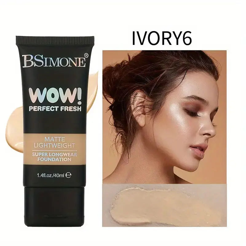 Perfect Fresh Matte Foundation Lightweight Super Longwear Hydrating Natural Finish Buildable Coverage Non-Cakey Suitable For Dry