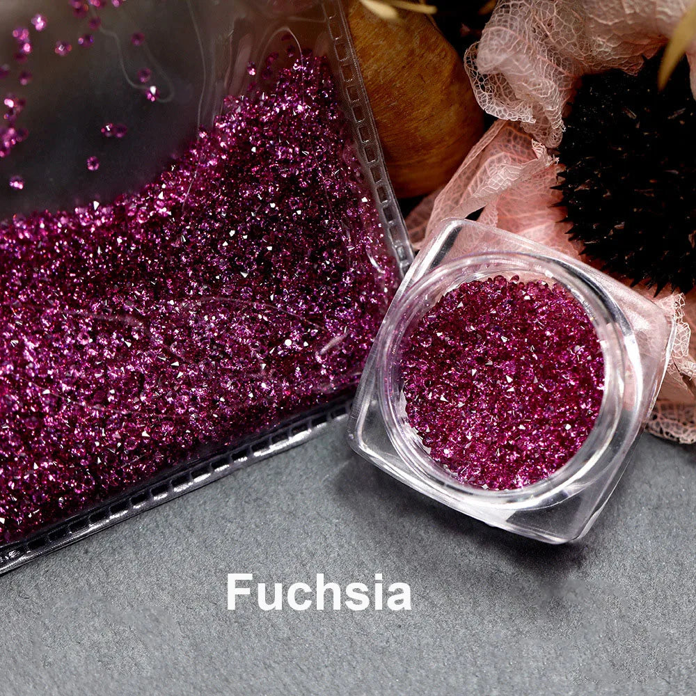 1440pcs/bag 1.2mm Wholesale Mini Pixie стразы Non Hotfix Rhinestone Micro Crystal Zircon Nail Art Rhinestones Decoration