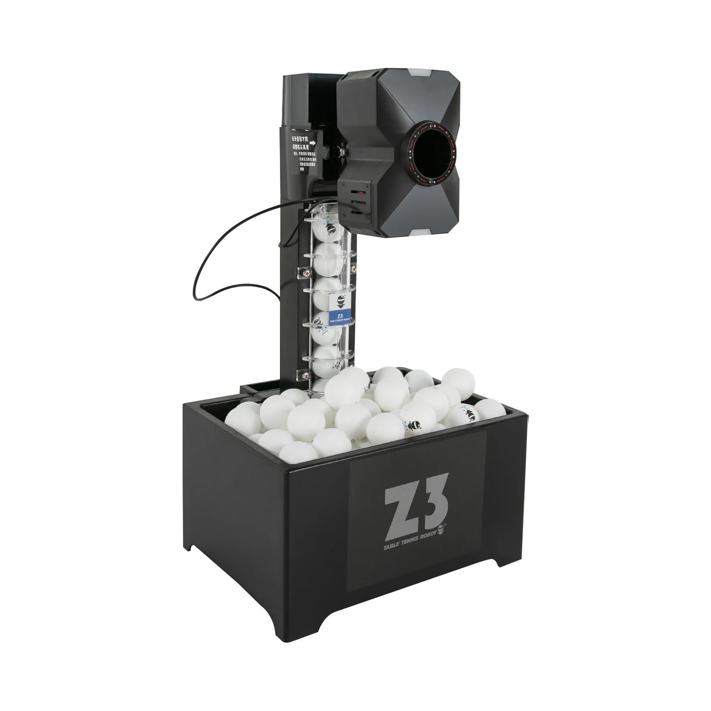 Table Tennis Robot 100 Balls Capacity Automatic Ping Pong Ball Pitching Machine with Remote Control for Pong Lover Self-training