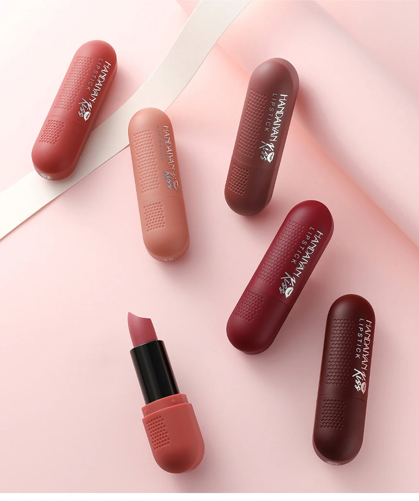 Matte Lipstick Set 6 Colors Velvet Texture Long Lasting Non Drying Lip Makeup Women Gift Box