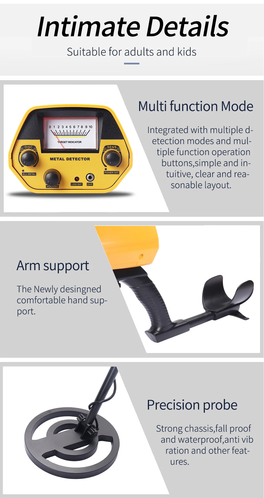 Underground Metal Detector GTX5030H GTX5030 Treasure Hunter Gold Circuit Metales HOT SALE Detecting Gold, Coin, Treasure Hunting