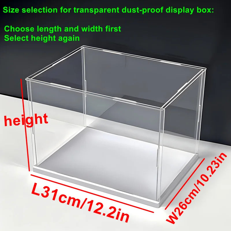 Clear Self-Assembly Acrylic Display Case