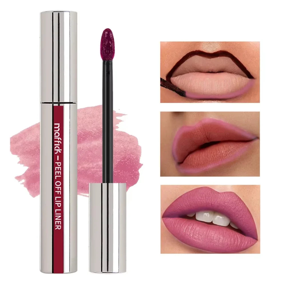 3 Color Liquid Peel-off Lip Gloss Waterproof Long-lasting Matte Lipstick Non-stick Cup Makeup Moisturizing Lip Tattoo Pigment