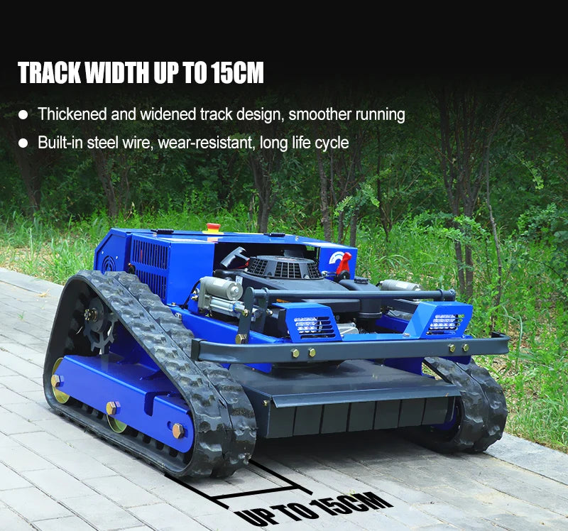 Customized 550mm Four-Stroke Self-Propelled Remote-Controlled Lawn Mower, an Outdoor Maintenance Robot Suitable for Garden Lawns