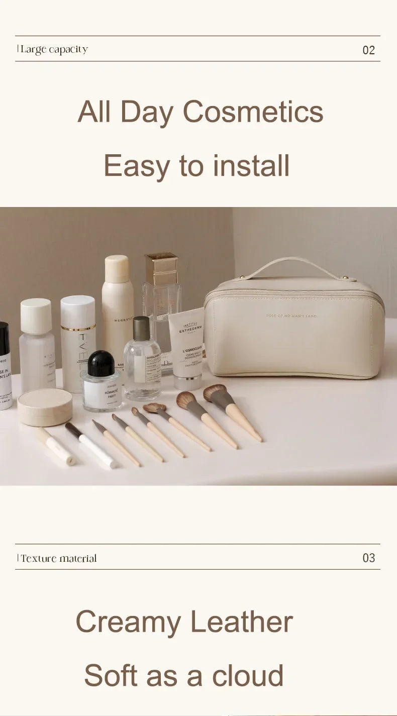 Makeup Bag Portable Large Capacity Beauty and Skincare Storage Bag High Appearance Level Waterproof Clutch Bag