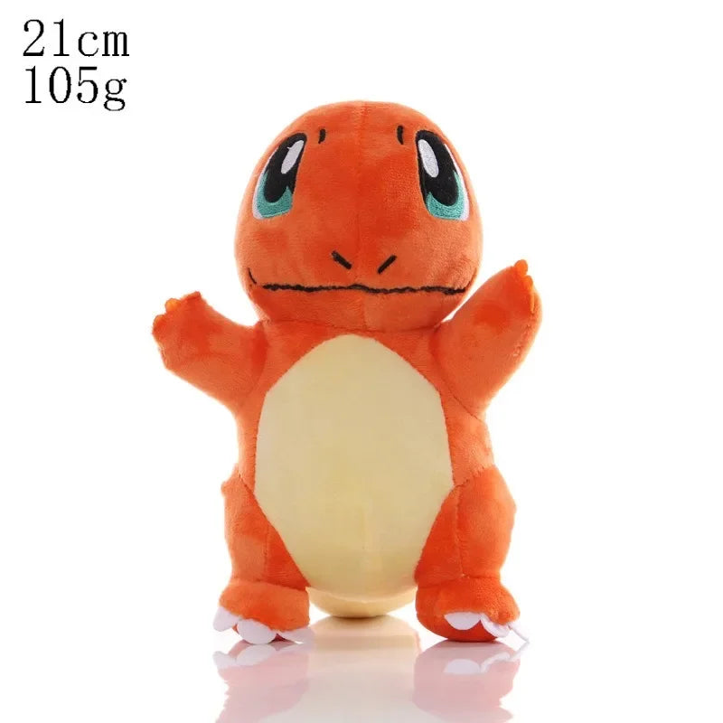 20cm Pikachu Pokemon Plush Doll Charmander Bulbasaur Squirtle Psyduck Eevee Plush Soft Stuffed Animals Peluche Plushie Toy Gifts