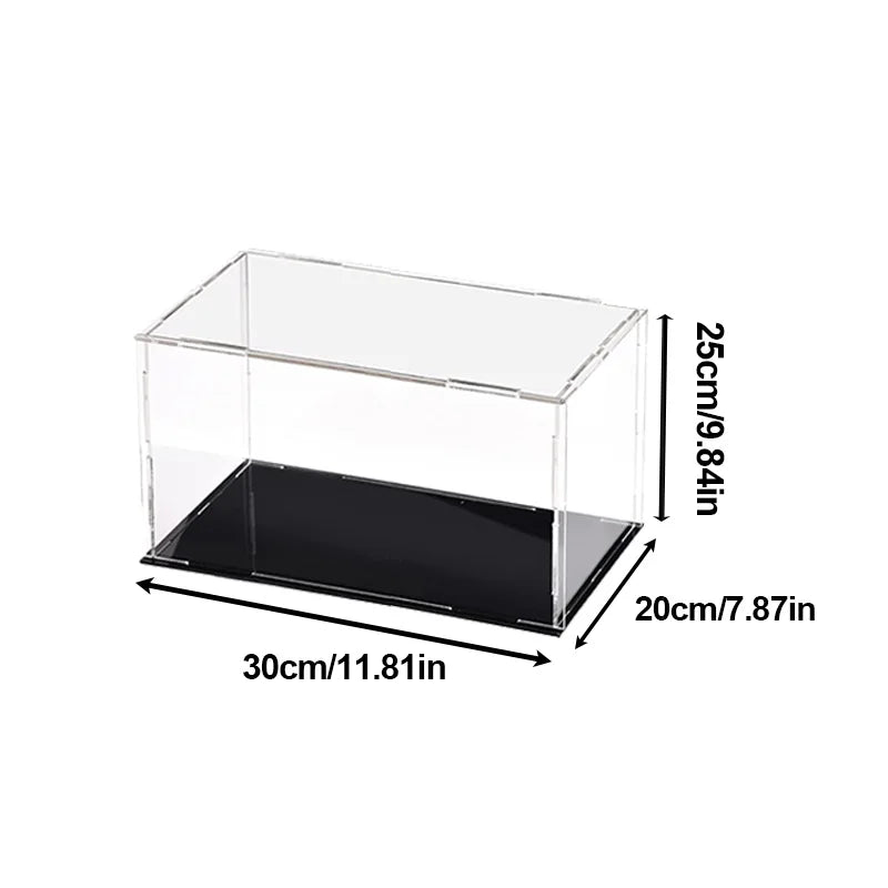 Clear Acrylic Display Case Dustproof Toy Car Trucks Vans Model Box Collection Storage Countertop Show Box