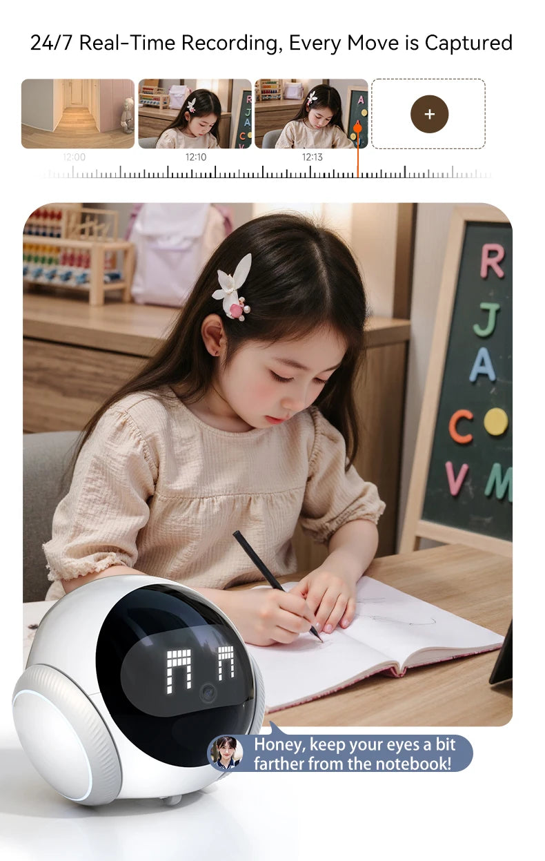 AIOOK Automatic Charging Robot Camera HD 2K 5G WIFI IP Camera Pet Mobile Tracking Night Vision CCTV Remote View TUYA APP Camera