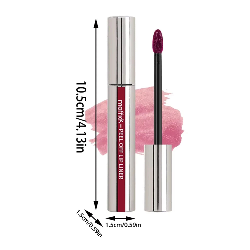 3 Color Liquid Peel-off Lip Gloss Waterproof Long-lasting Matte Lipstick Non-stick Cup Makeup Moisturizing Lip Tattoo Pigment