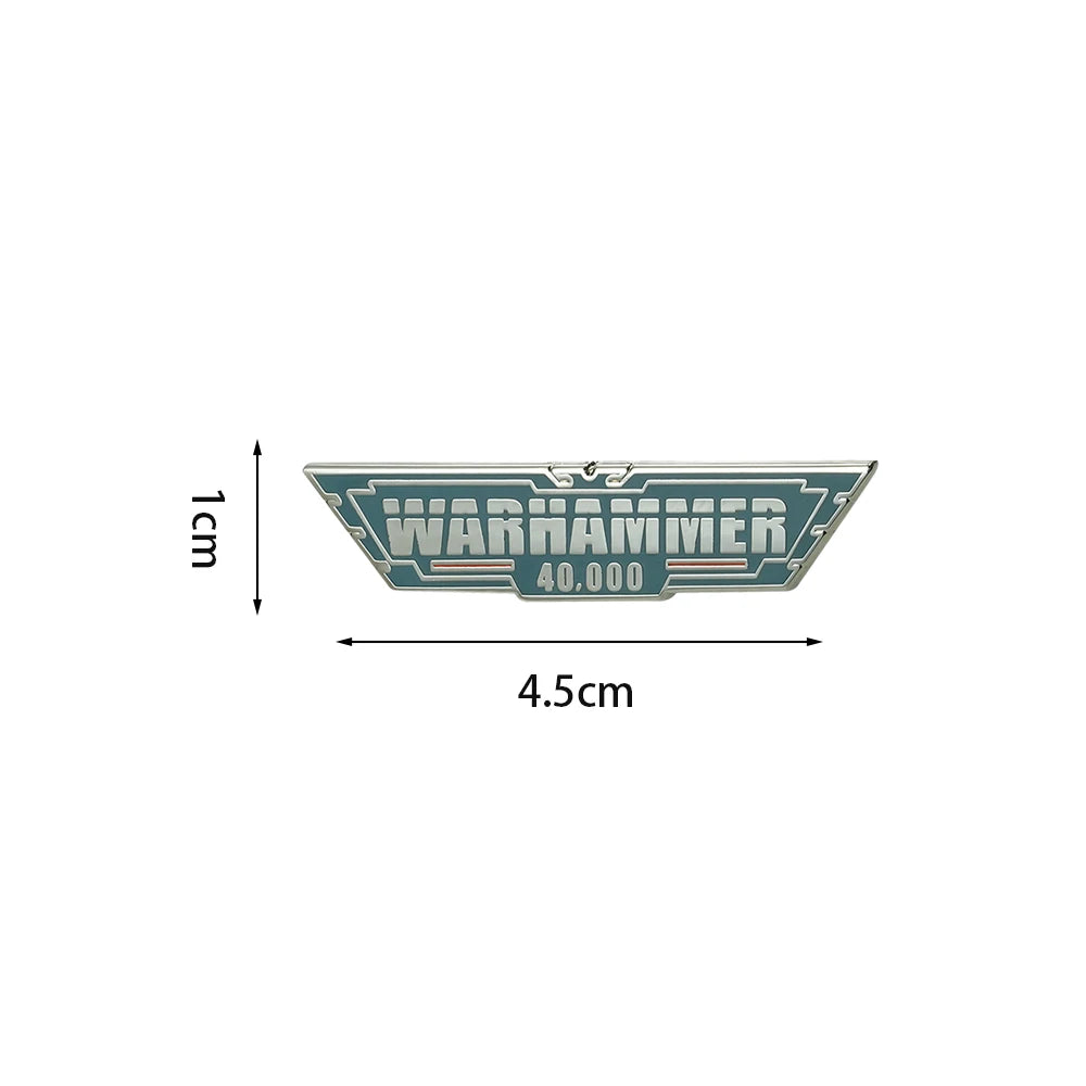 Warhammer 40K Logo Badge Sci-Fi Game Brooch G