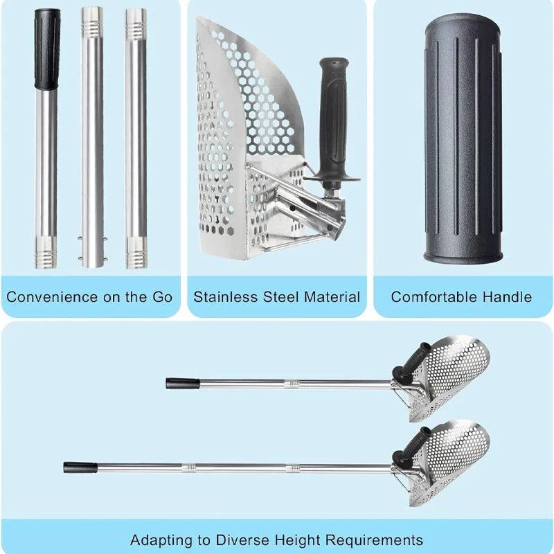 Hot Sell Sand Scoop for Metal Detecting Metal Detector Beach Finds Scoop Equipment Garden Gadgets Utensils Supplies Sand Scoop