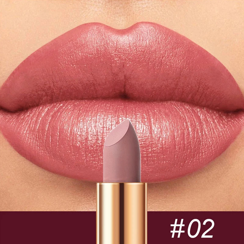 8-Colors Matte Lipstick Sexy Red Waterproof Lip Stick Long Lasting Smudge-free Classic Highly Pigmented Velvet Lip Tint Makeup