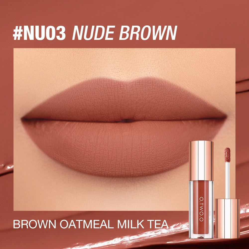 Velvet Matte Lipstick Ultra Pigmented Long Lasting Waterproof Lip Gloss Smudge Proof Non Sticky Hydrating Lip Stain