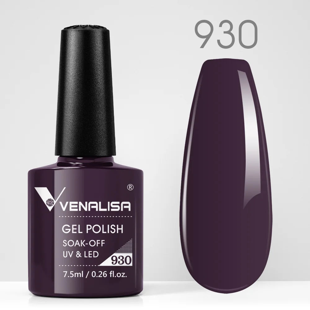 VENALISA Nail Gel Polish Semi Permanent Gellack Nail Art Salon TPO Free Glitter 7.5ml Soak off Organic UV LED Nail Gel Varnish