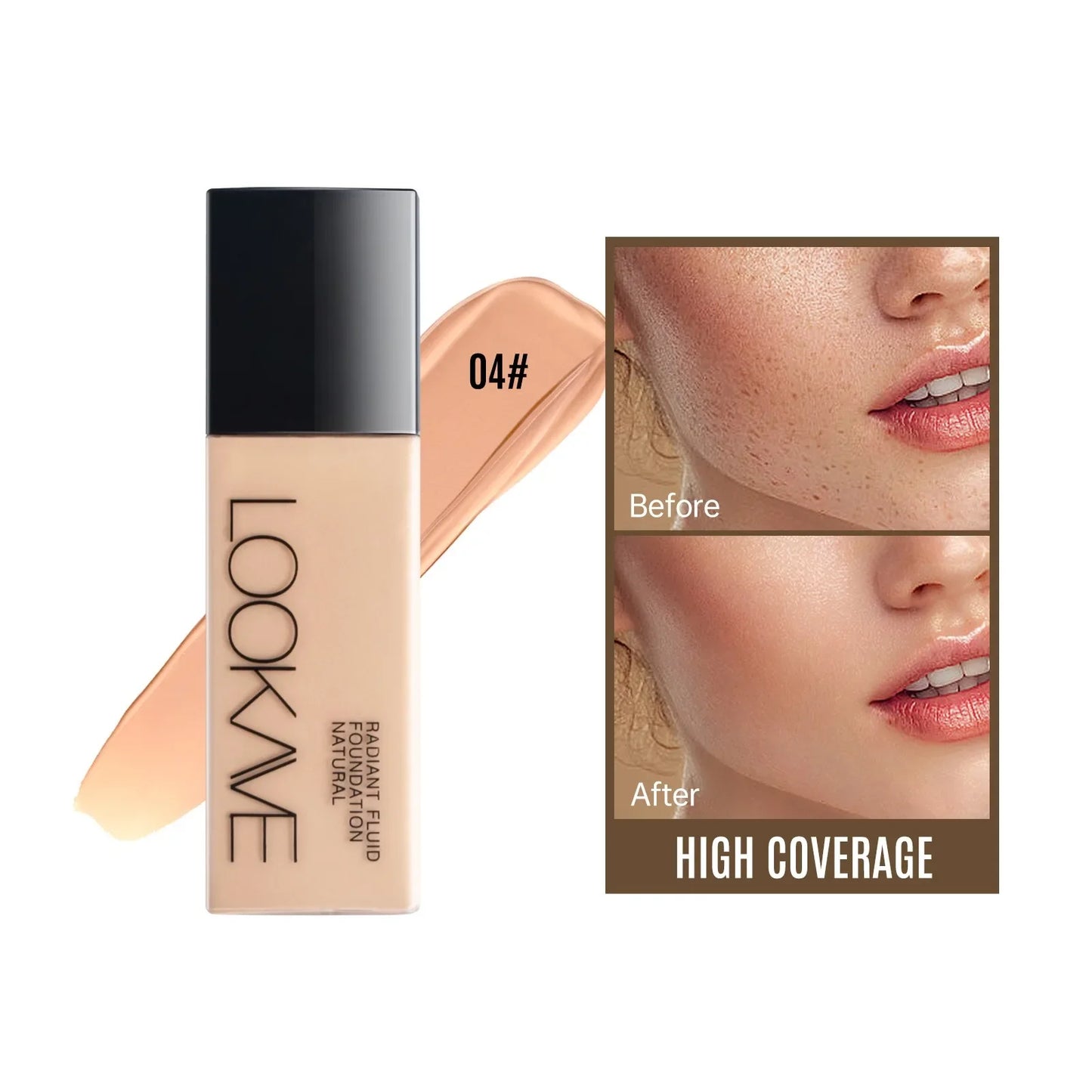 Breathable Matte Foundation Natural Nude Wheat Long Lasting Moisturizing Sweat-proof Liquid Concealer BB Cream for Women Makeup