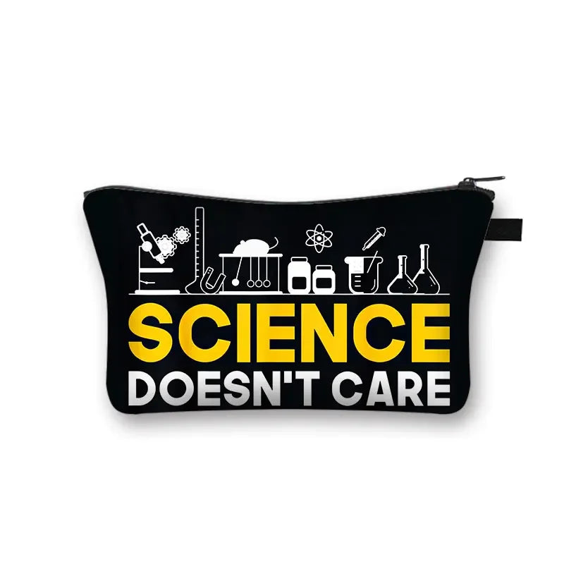 Periodic Table of Elements Print Cosmetic Case Science Chemistry Makeup Storage Pouch Beauty Bag Napkin Bag Lipstick Bag Gift