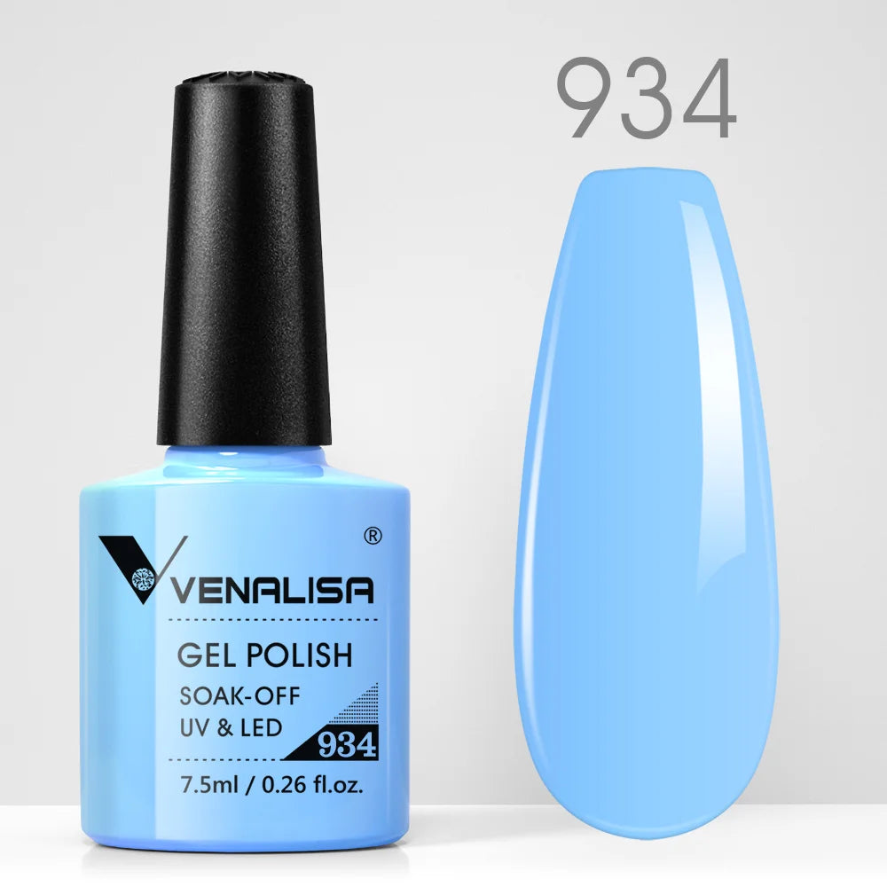 VENALISA Nail Gel Polish Semi Permanent Gellack Nail Art Salon TPO Free Glitter 7.5ml Soak off Organic UV LED Nail Gel Varnish