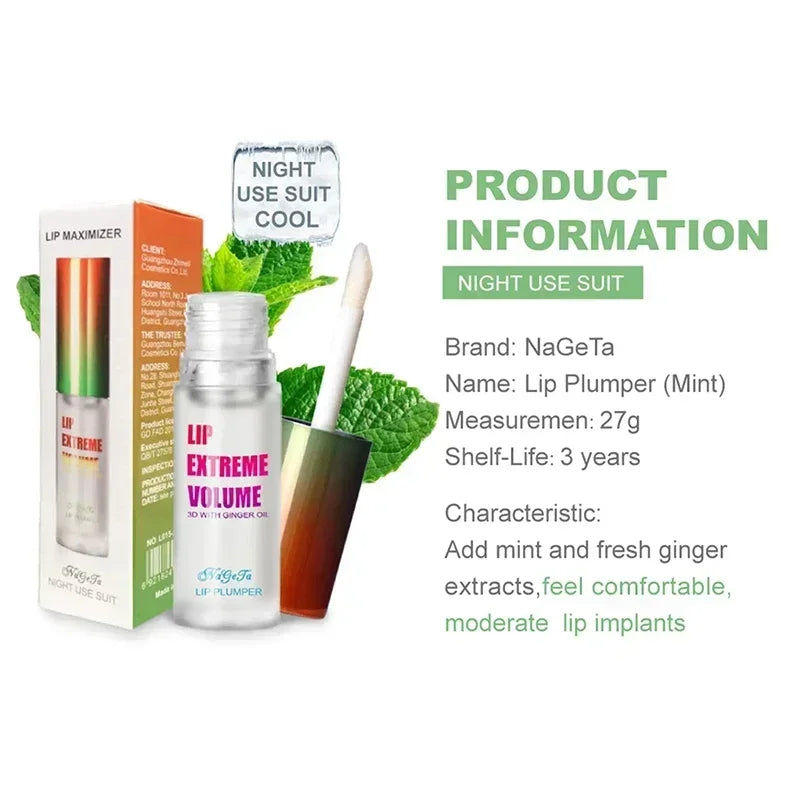 Lip Plumper Oil Serum Instant Long Lasting Volumising Essence Oil Repair Lip Fine Lines Increase Elasticity Sexy Big Lip Makeup