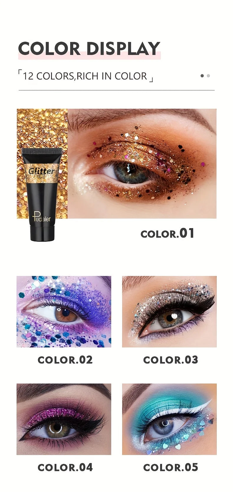 Liquid Body Glitter Sequins, Mermaid Face Glitter Makeup Sequins, Hair Glitters Eyeshadow Body Shimmer For Party Festival