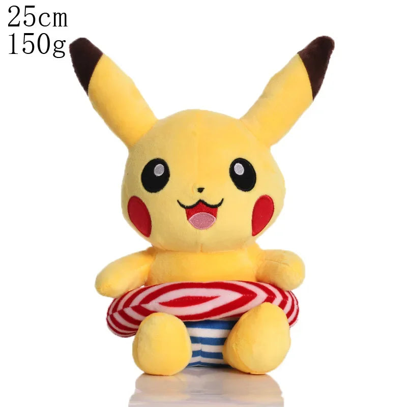 20cm Pikachu Pokemon Plush Doll Charmander Bulbasaur Squirtle Psyduck Eevee Plush Soft Stuffed Animals Peluche Plushie Toy Gifts