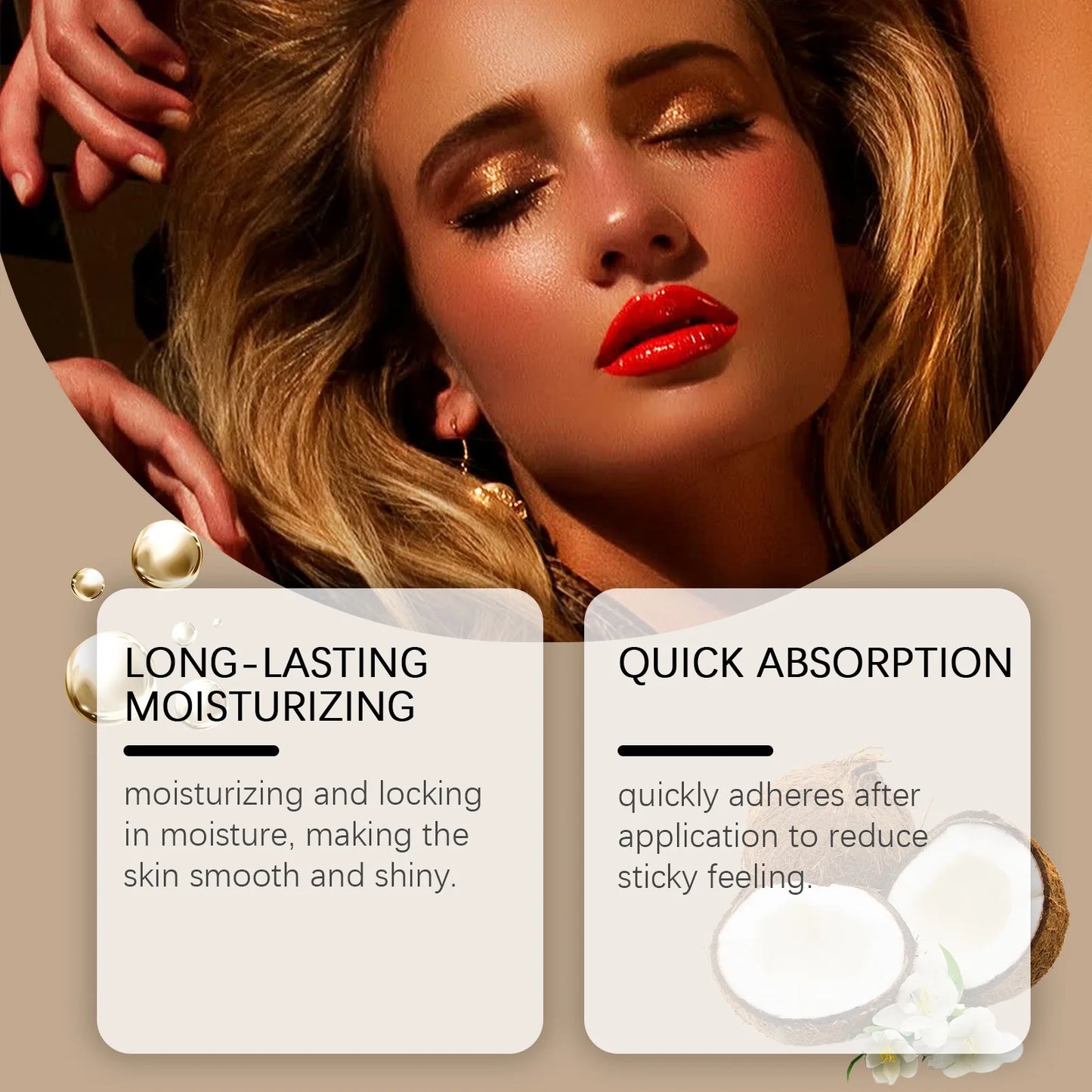 Coconut Tanning Lotion Sunless Tanner Bronzing Enhancer Darkening Booster Hydrate Sexy Golden Brown Sunbeds Self Bronzer Lotion